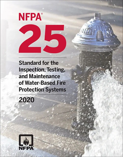 nfpa 25, inspection testing and maintenance of water
