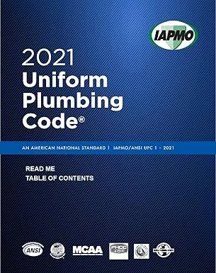 2021 Uniform Plumbing Code
