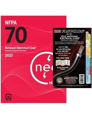 NFPA 70 NEC 2023 Code Book with BBI Fast Tabs